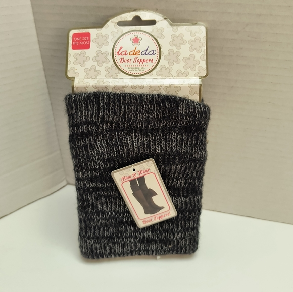 Ladeda Leg Warmers Boot Toppers Women's OSFM Gray - Picture 2 of 5